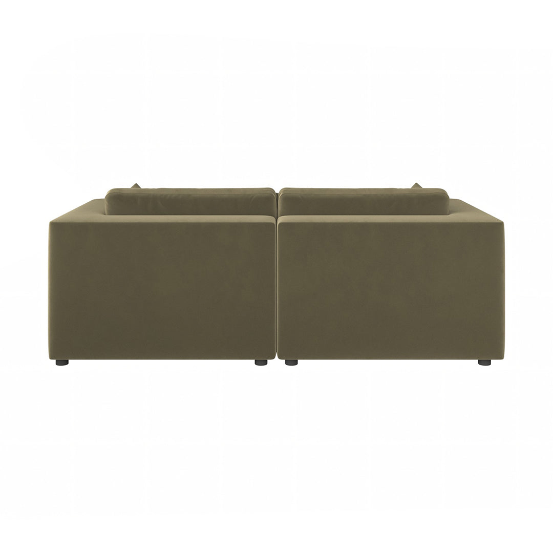 Makhmudov Loveseat Sofa, Two Seater Sofa, Velvet-Weilai Concept