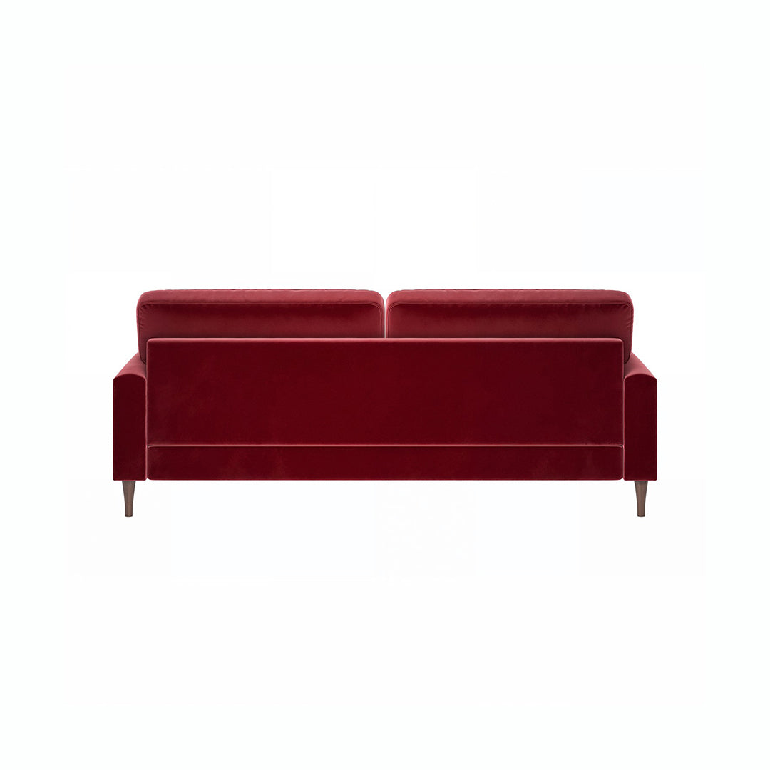 Ismail Two Seater Sofa, Loveseat, Velvet-Weilai Concept