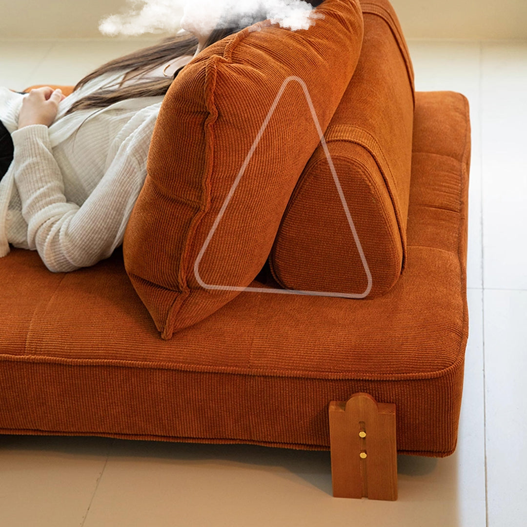 Salinas Lazy Sofa Bed, Single Sofa Bed, Corduroy with sofa wall bed