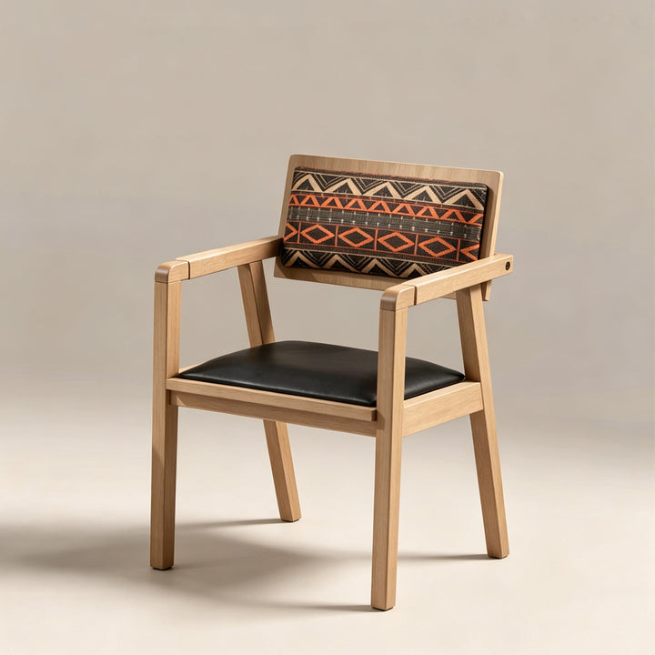 Sahara Terra Tribal Accent Dining Chair,Wood