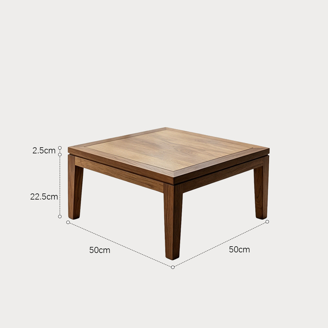 Cedrick Natural Wood Square Coffee Table