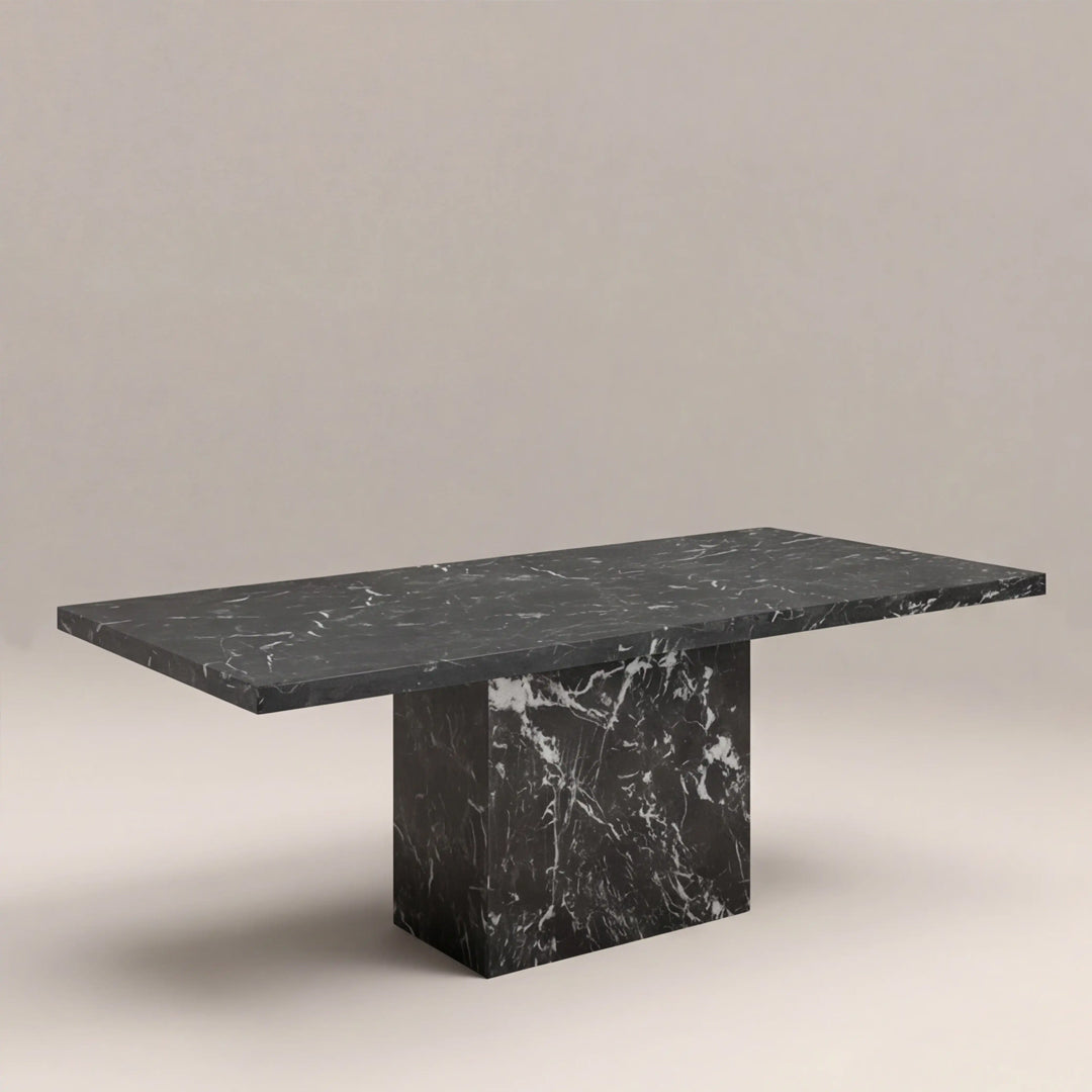 Marcellus Black Marble Dining Table