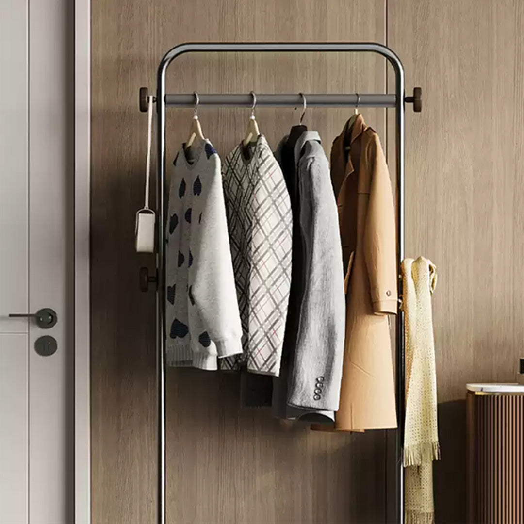 Darven Bronze Metal And Wood Garment Rack