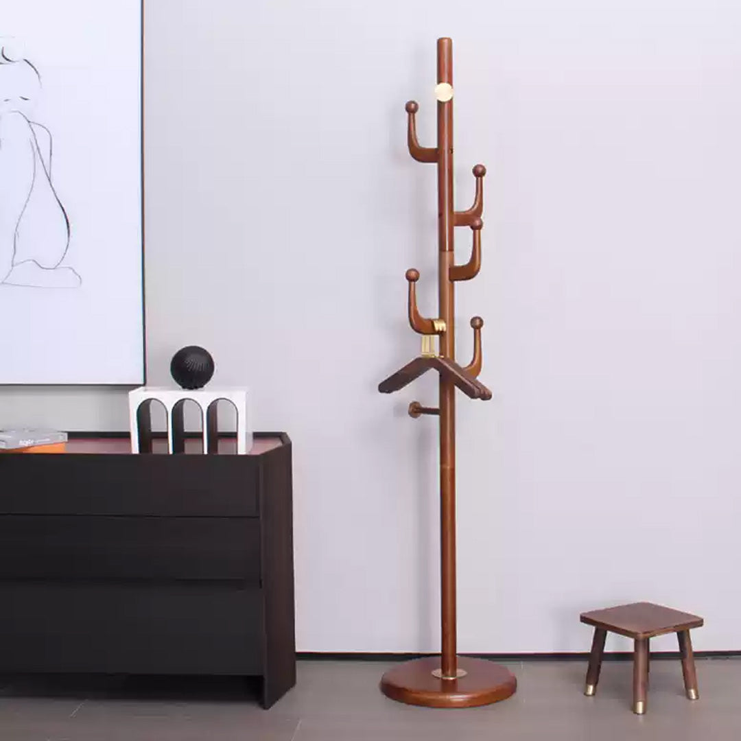 Maja Walnut Rubber Wood Coat Stand