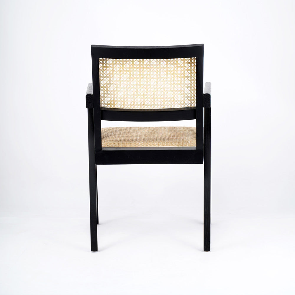 Durable Restaurant Chair Ash Wood Rattan Dinning Chairs Restaurant