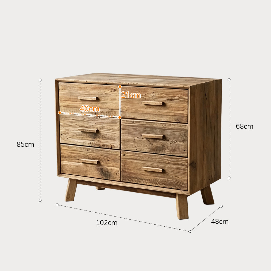 Ivor Oak Six-drawer Chest