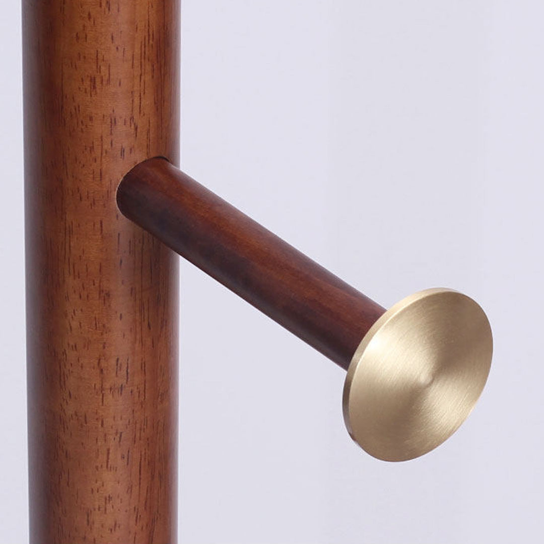 Maja Walnut Rubber Wood Coat Stand