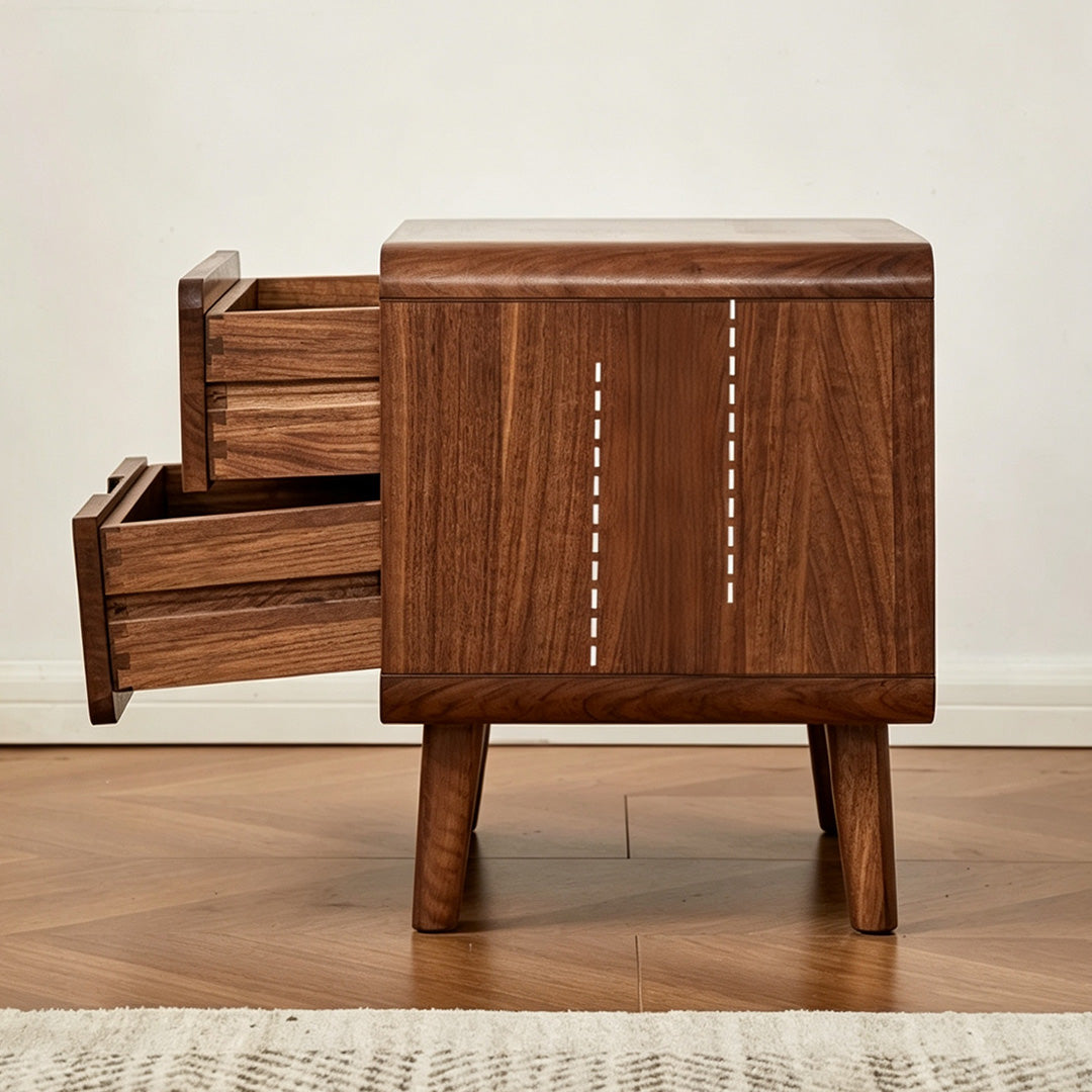 Dustin Walnut Bedside Table