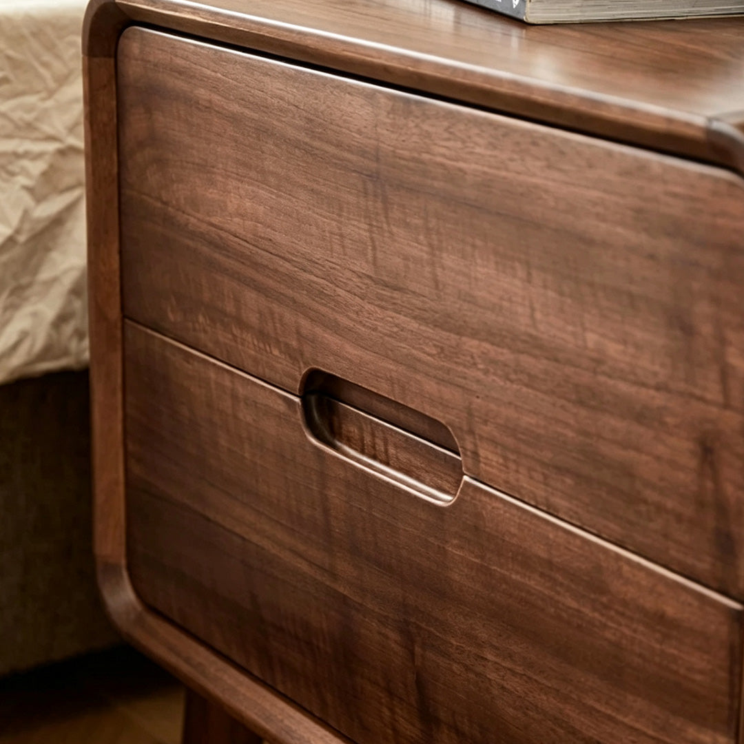 Dustin Walnut Bedside Table