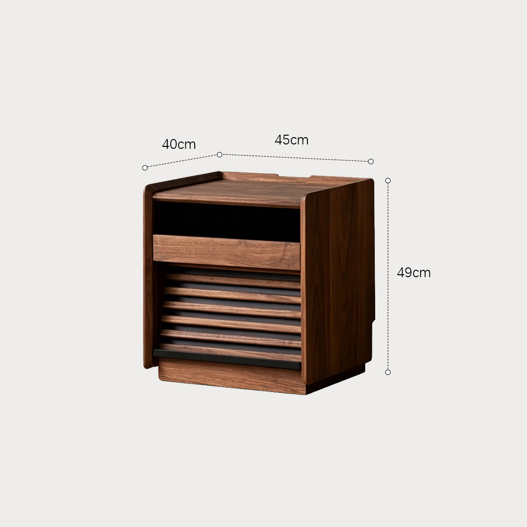 Kai Walnut Nightstand With Ambient Lighting