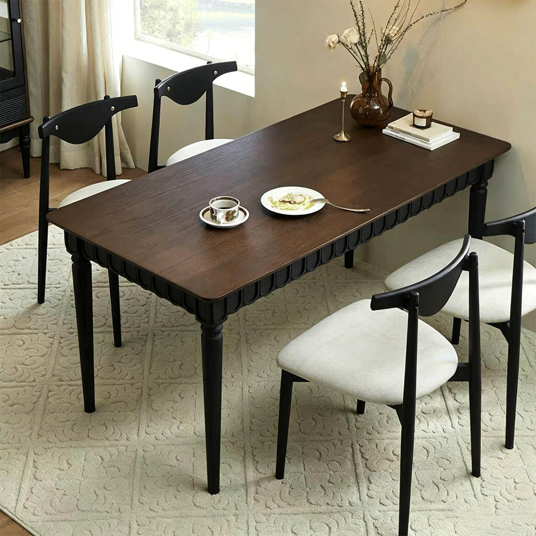Darius Black And Walnut Dining Table