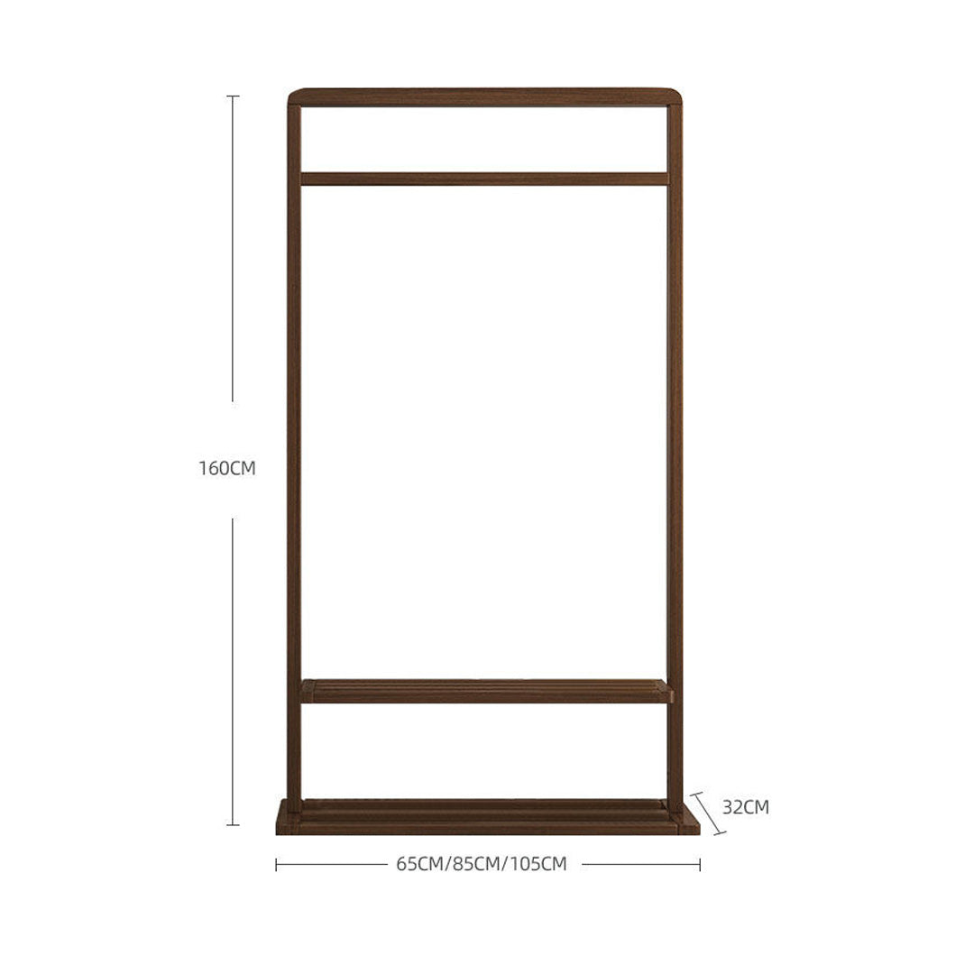 Odette Dark Wood Freestanding Garment Rack