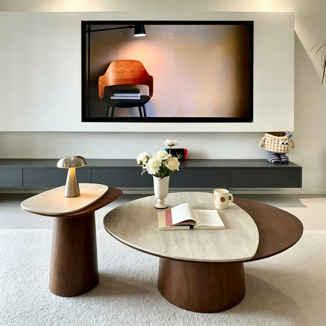 Jett Two-tone Walnut Coffee Table Set