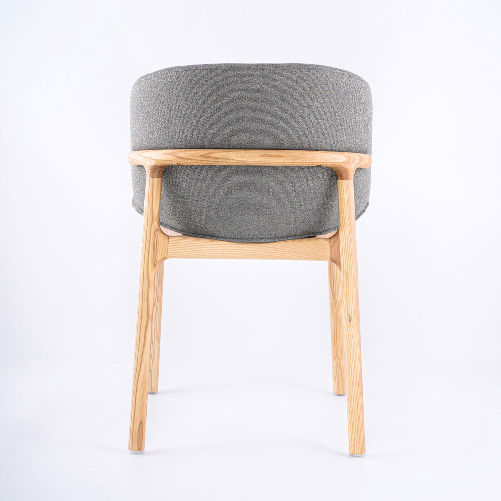 Nordic Modern Solid Wood Dining Chairs for Home Office and Bathroom Use Hotel & Restaurant Lounge Chair with Leather Backrest