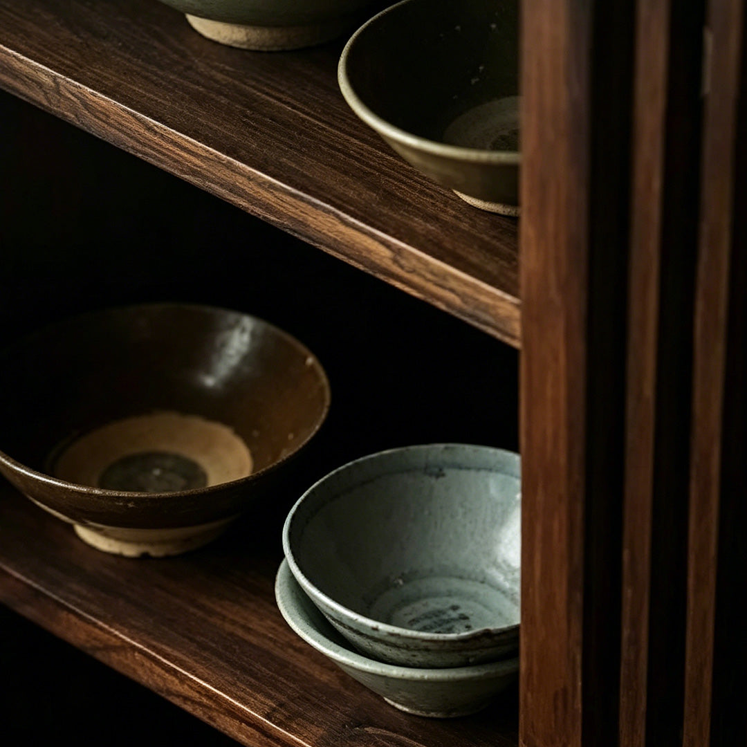 Caleb Walnut Wood Sideboard Cabinet