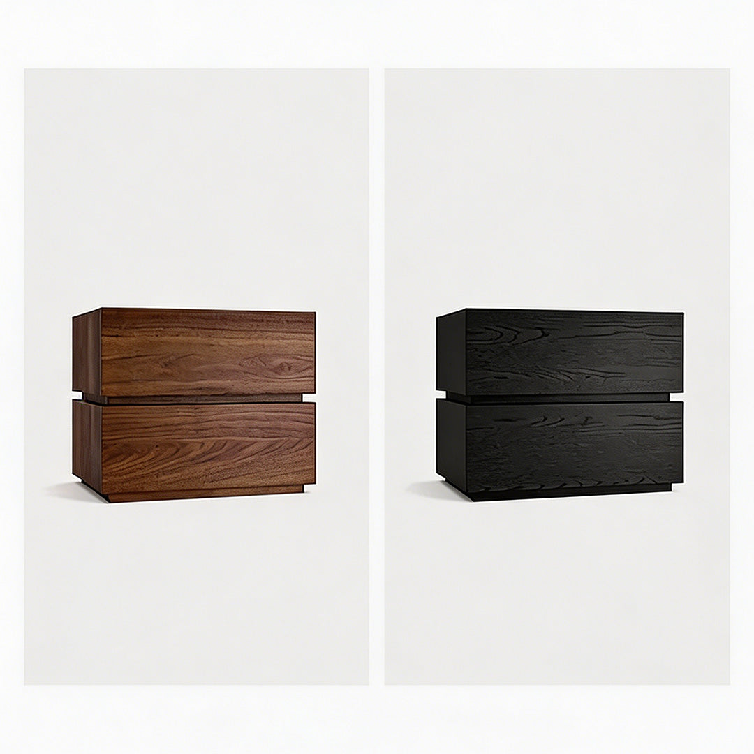 Craig Walnut Finish Compact Bedside Table