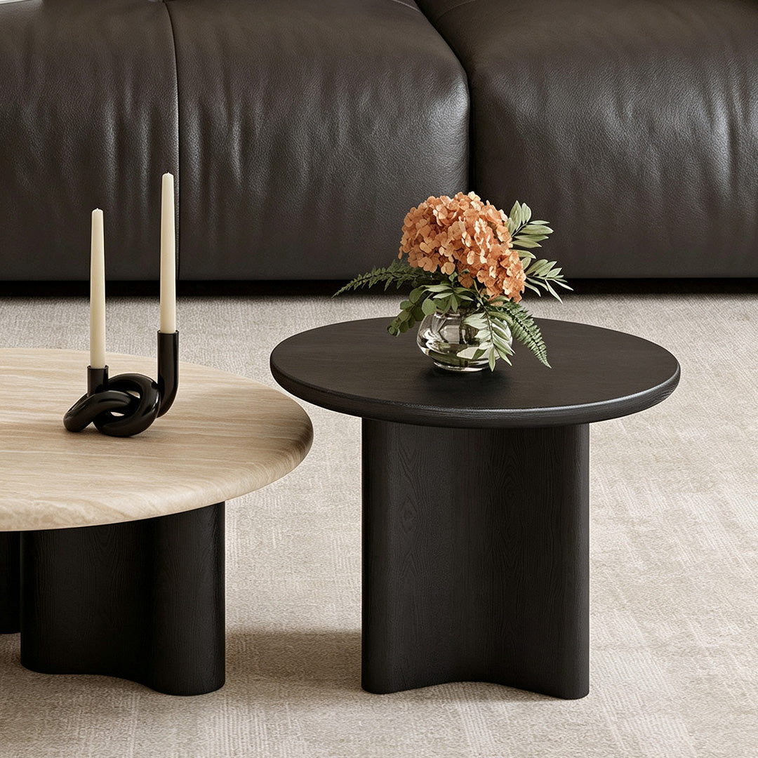 Jim Black Base & Stone Top Coffee Table Set