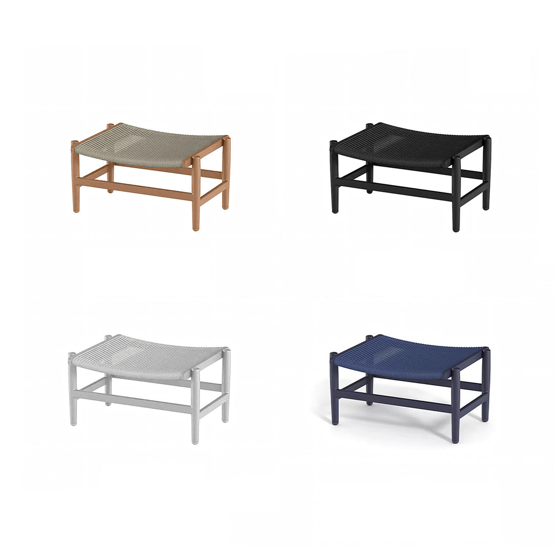 Lavoie Outdoor Lounge Chair With Footstool, Rattan-Weilai Concept