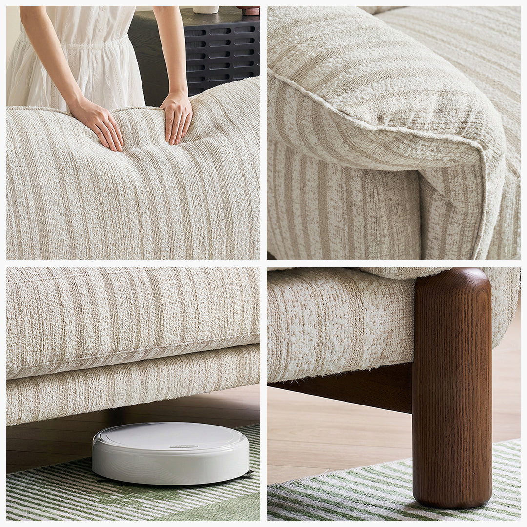Eclat Two Seater Sofa, Linen or Chenille-Weilai Concept