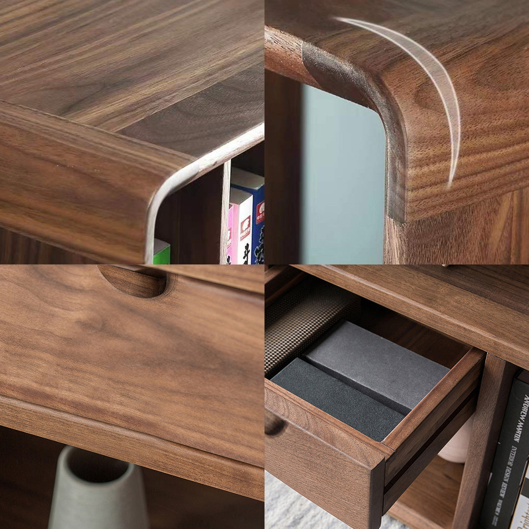 Angus Walnut Wood Console Table