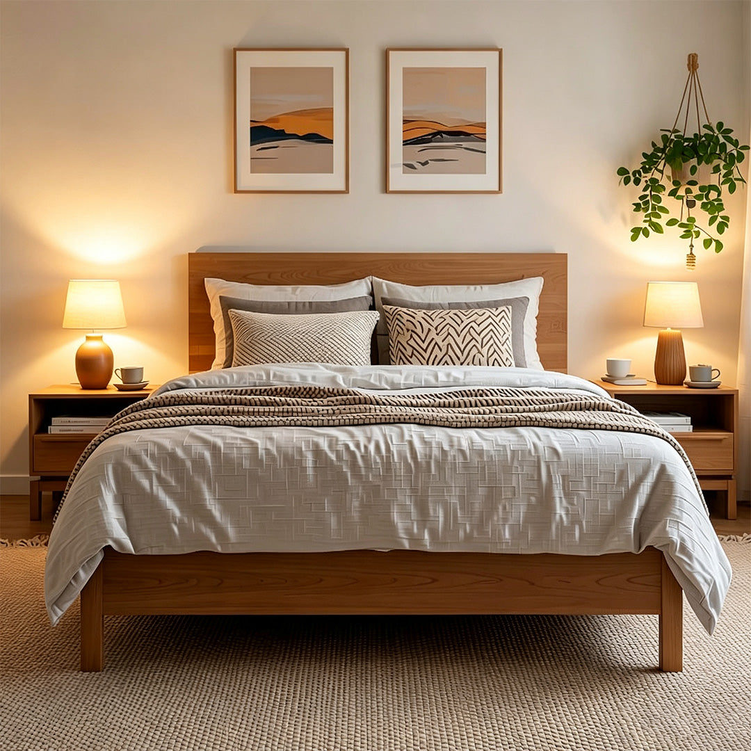 Forrest Natural Wood Bedside Table