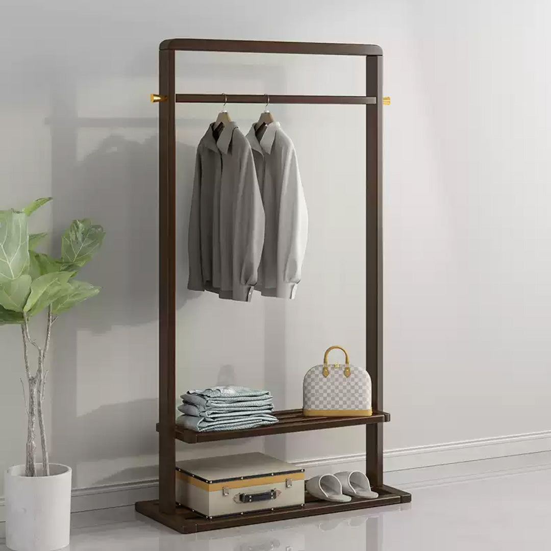 Odette Dark Wood Freestanding Garment Rack