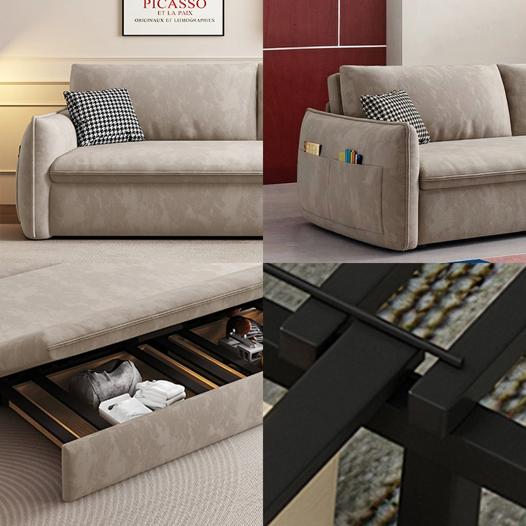 Modern Minimalist Style Multi-functional Foldable Sofa Bed