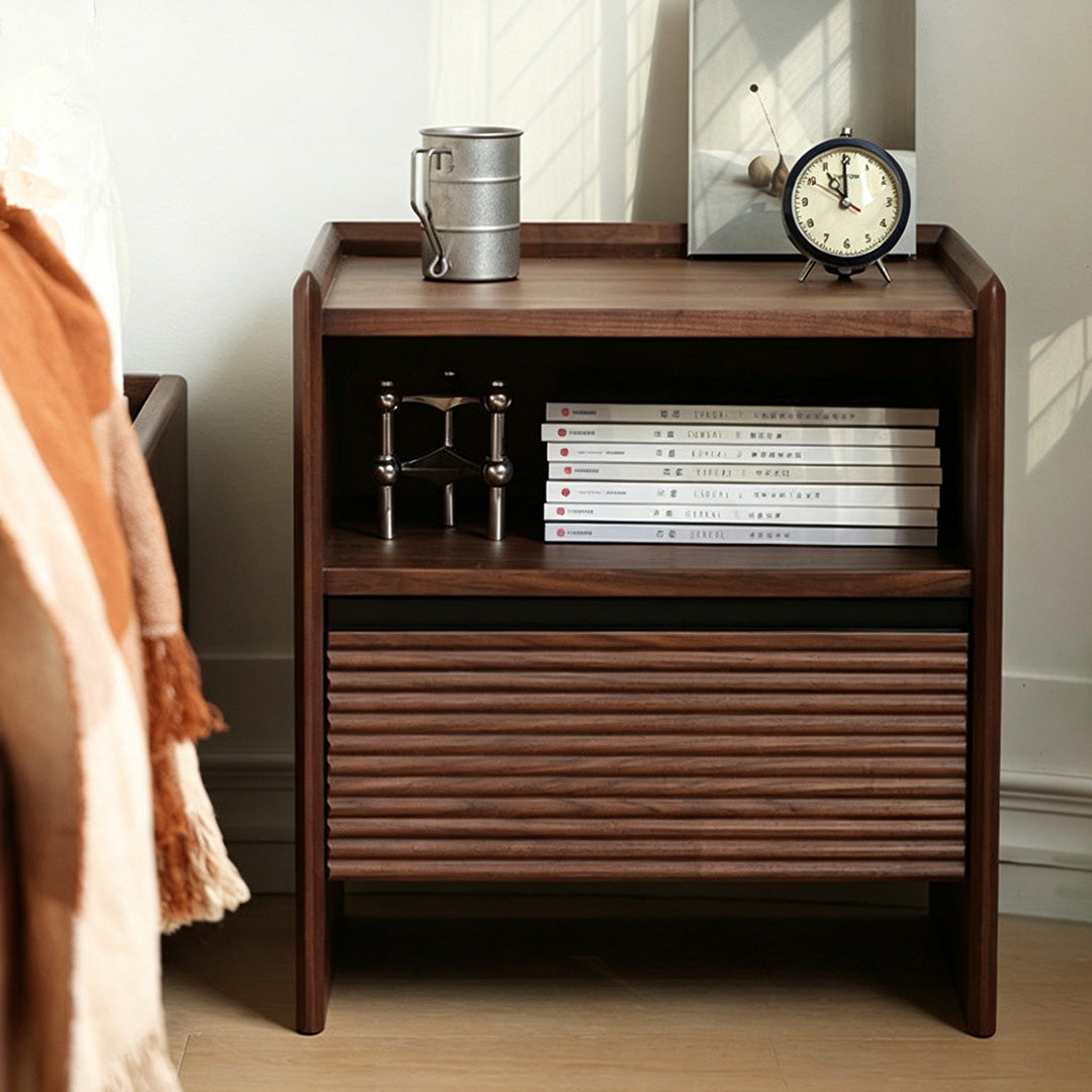 Elden Walnut Bedside Table