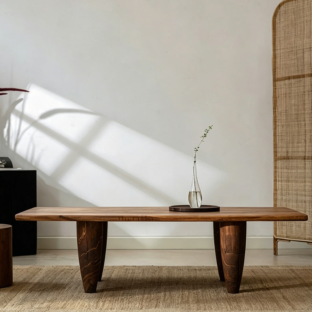 Cosmo Natural Wood Rustic Coffee Table