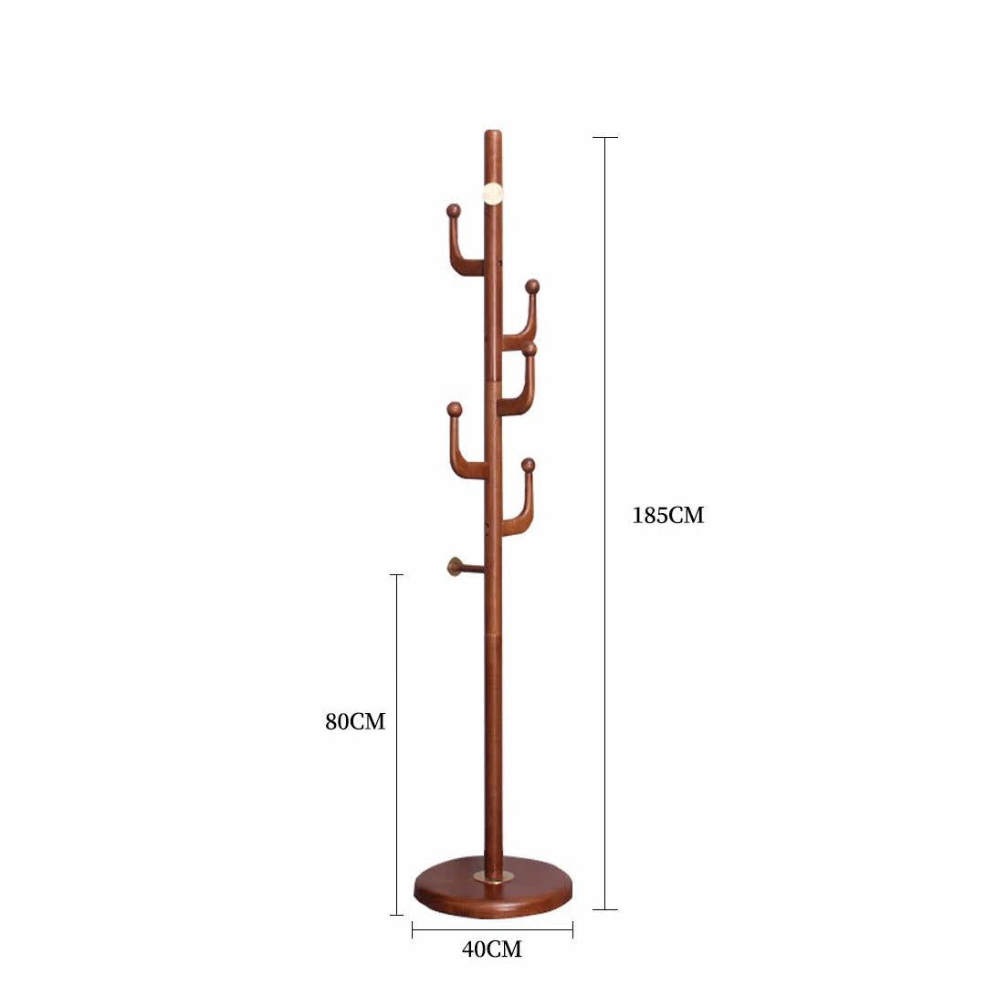 Maja Walnut Rubber Wood Coat Stand
