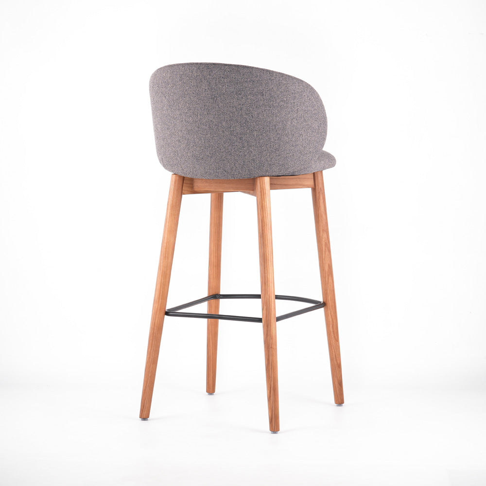 Premium Solid Wood Bar Stool Modern Bar Chair For Home Bar