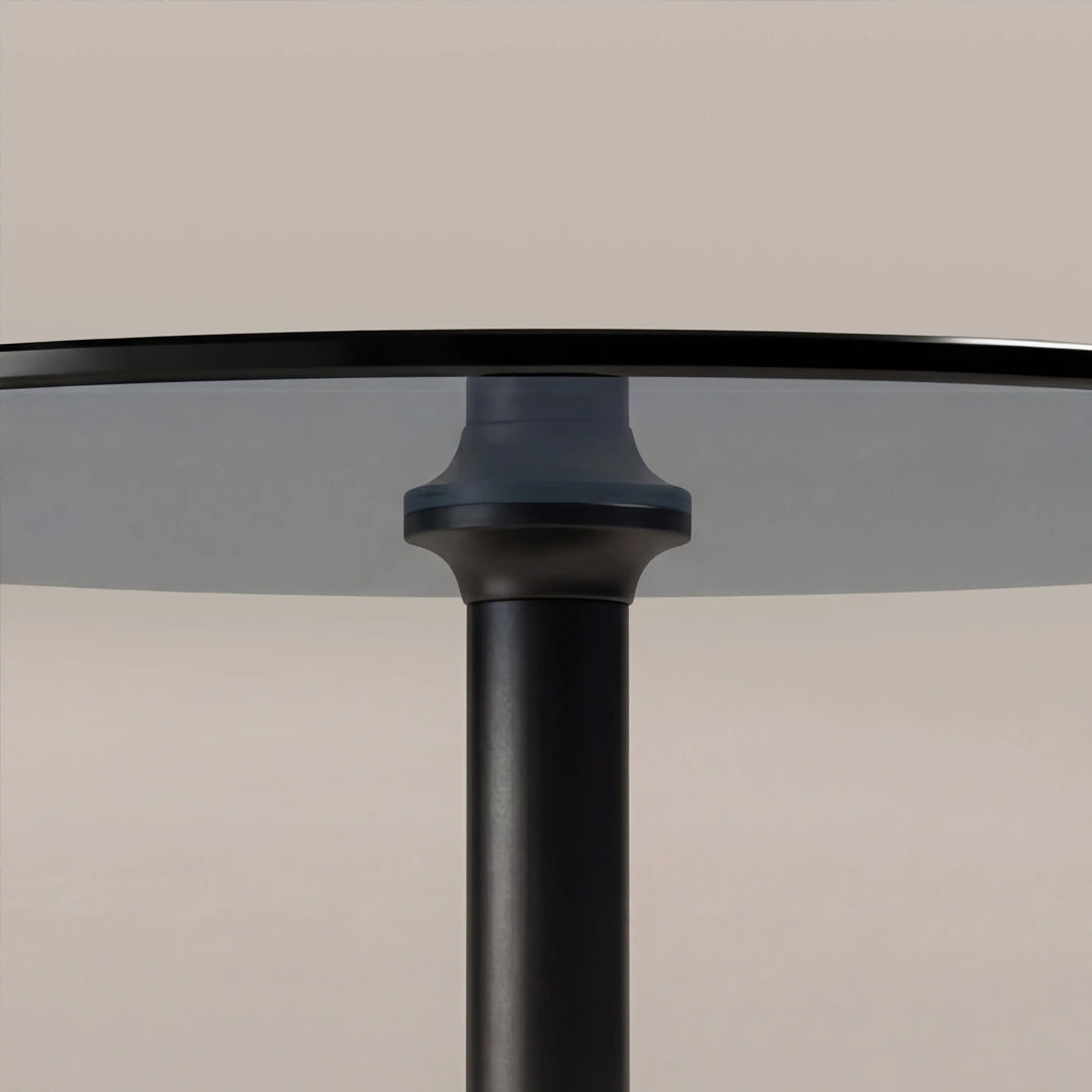 Fulbourn Black Glass Dining Table