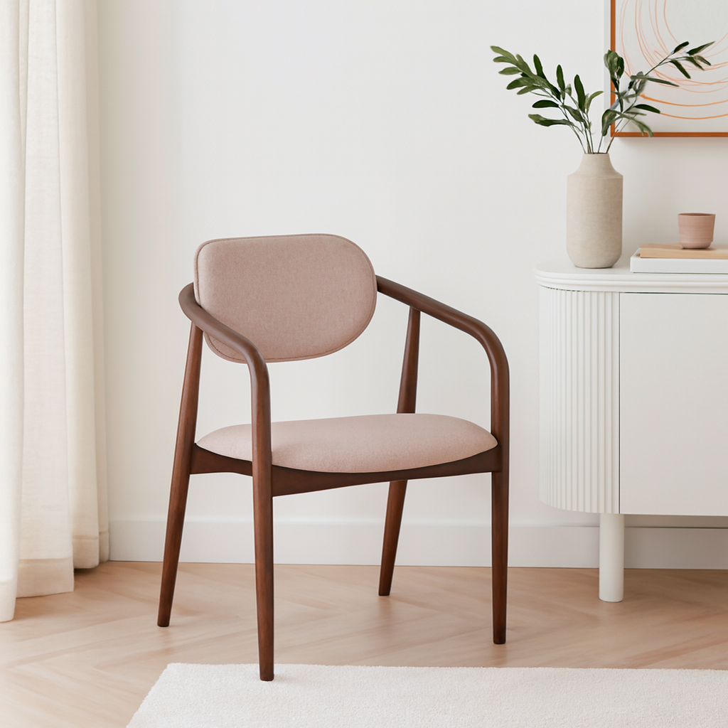 Modern Luxury Nordic Style Furniture New Solid Wooded Cushion Soft Hotel Cafe Shop Restaurant Dining Chair