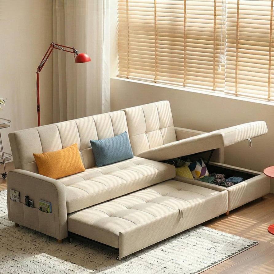 L Shape Sofa Bed With Storage