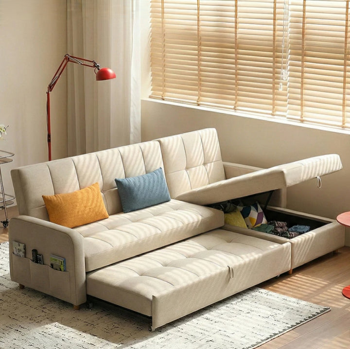 L Shape Sofa Bed With Storage