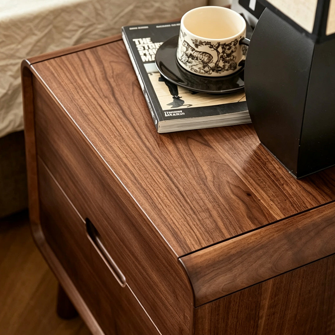 Dustin Walnut Bedside Table