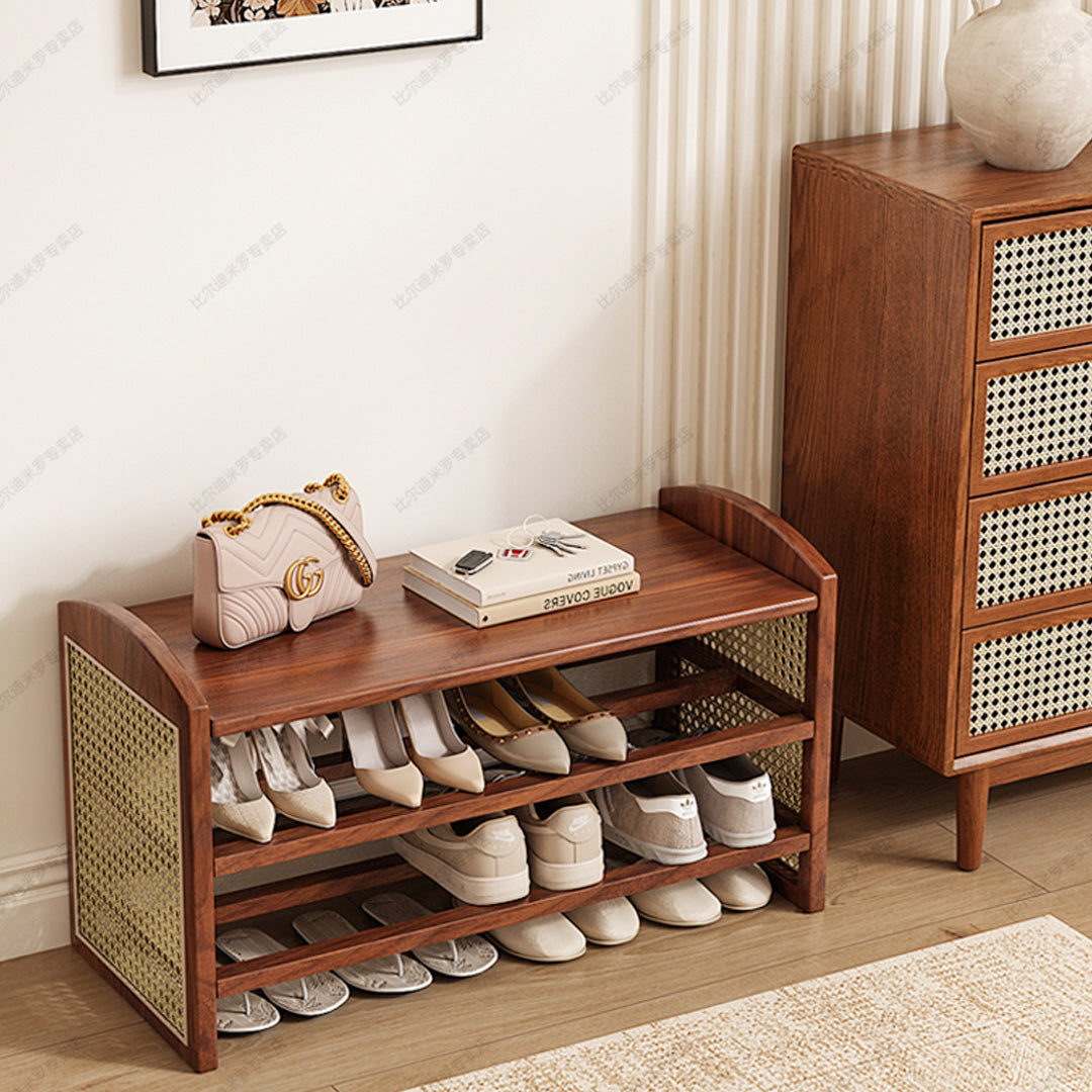 Wesley Brown Wood Shoe Rack