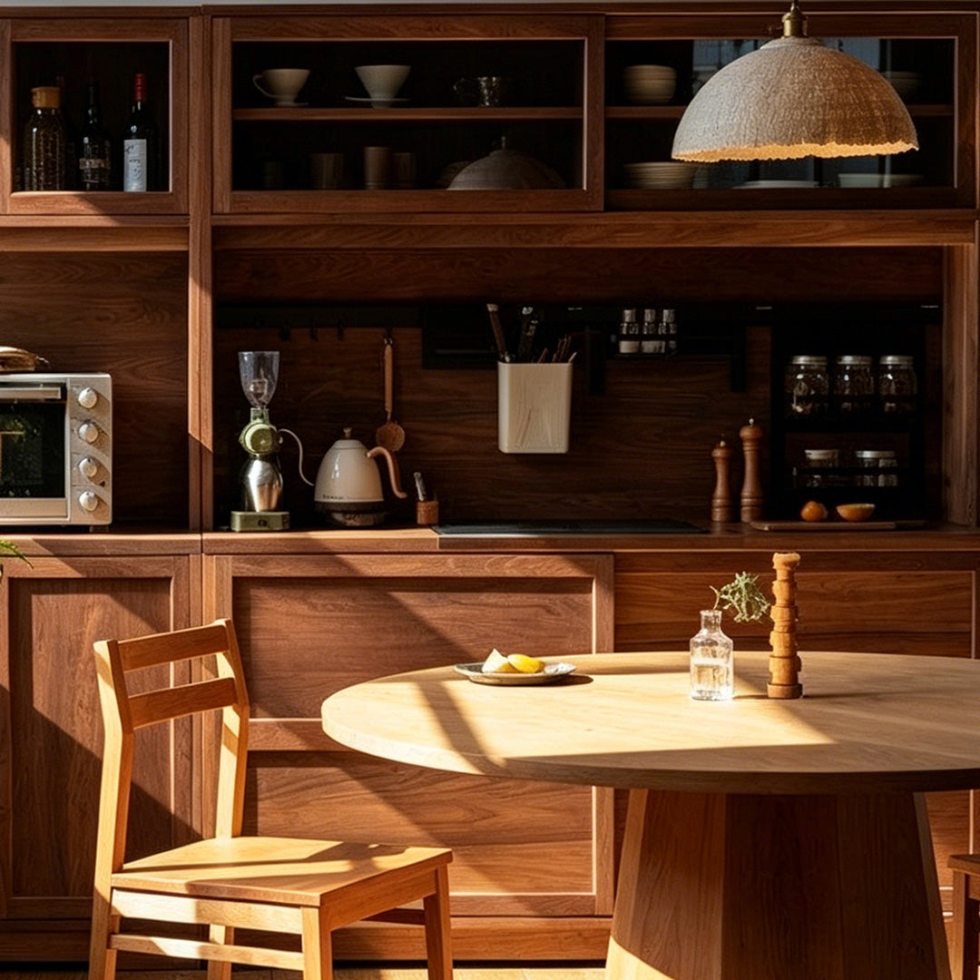 Matthew Natural Maple Round Dining Table