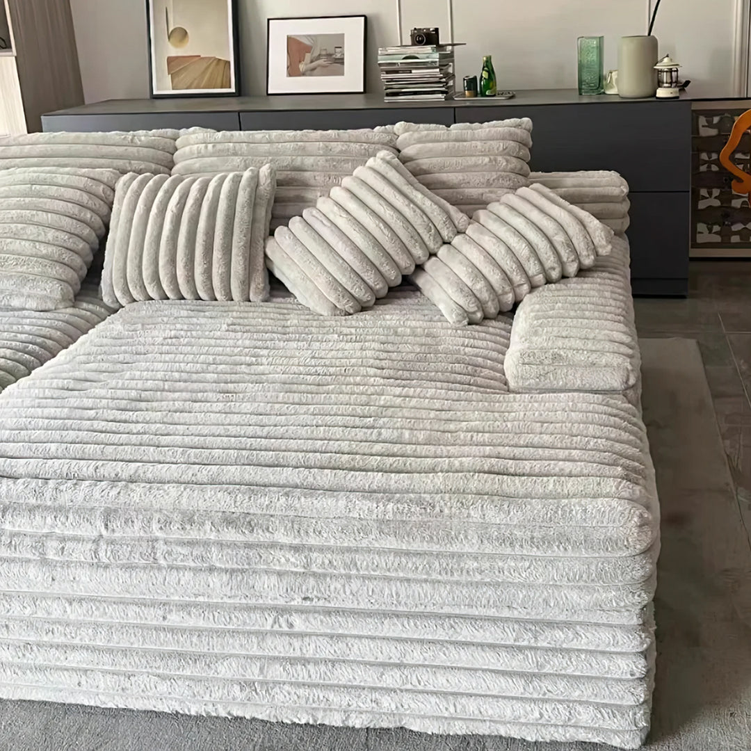 Echeverría Bean Bag Sofa, Day Bed Chaise, Armchair, Corduroy with corner sofa garden furniture