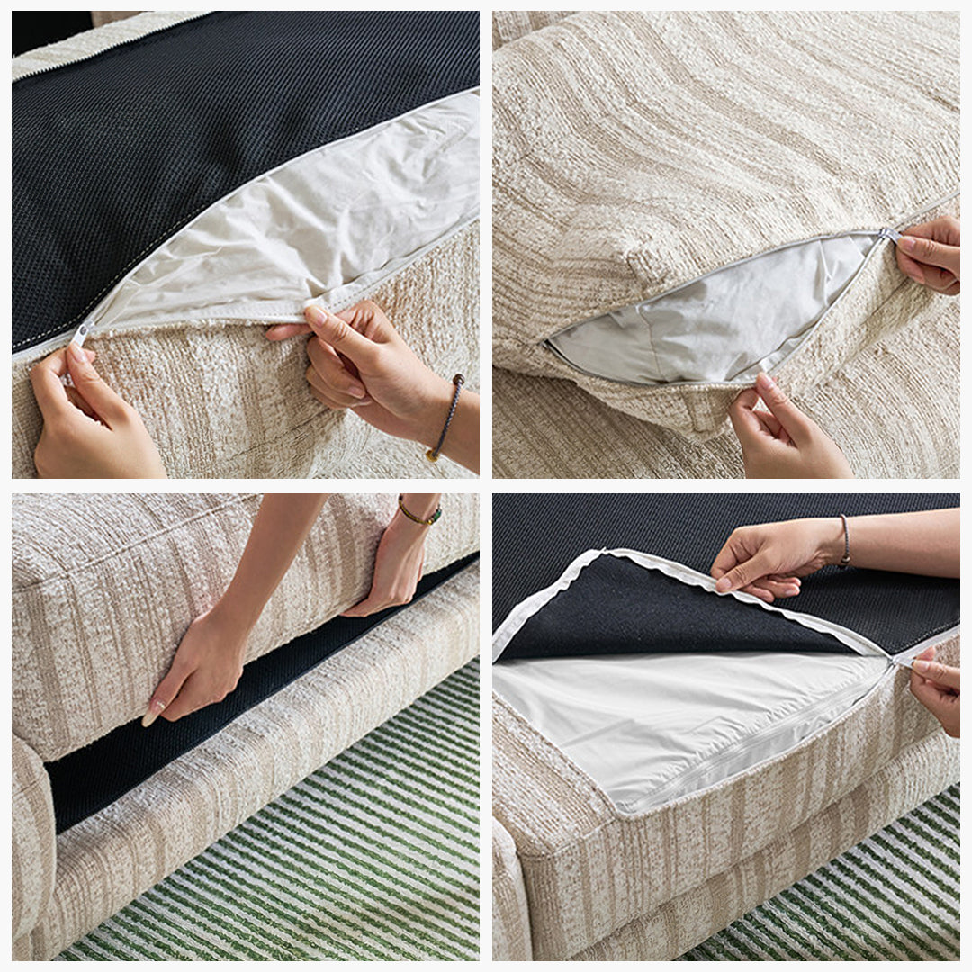Eclat Two Seater Sofa, Linen or Chenille-Weilai Concept