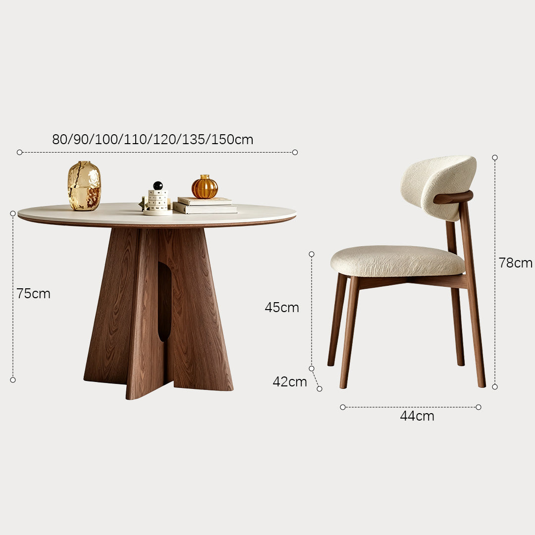 Glenn White Top Round Dining Table
