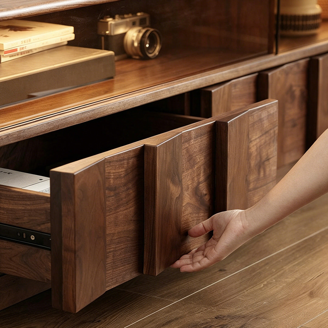 Timothy Walnut Wood Media Console