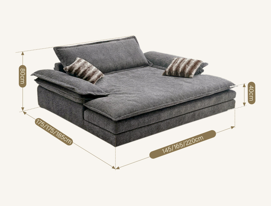Dela Cruz Single Seater Sofa, Two Seater Sofa, Sofa Bed Chenille