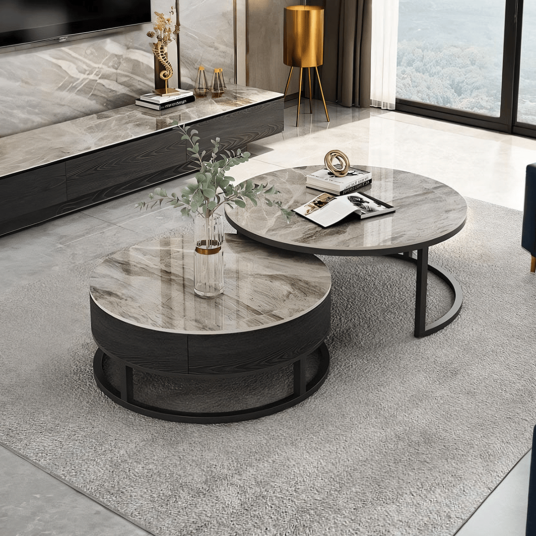 Gibs Nesting Coffee Table, Sintered Stone (Clearance)