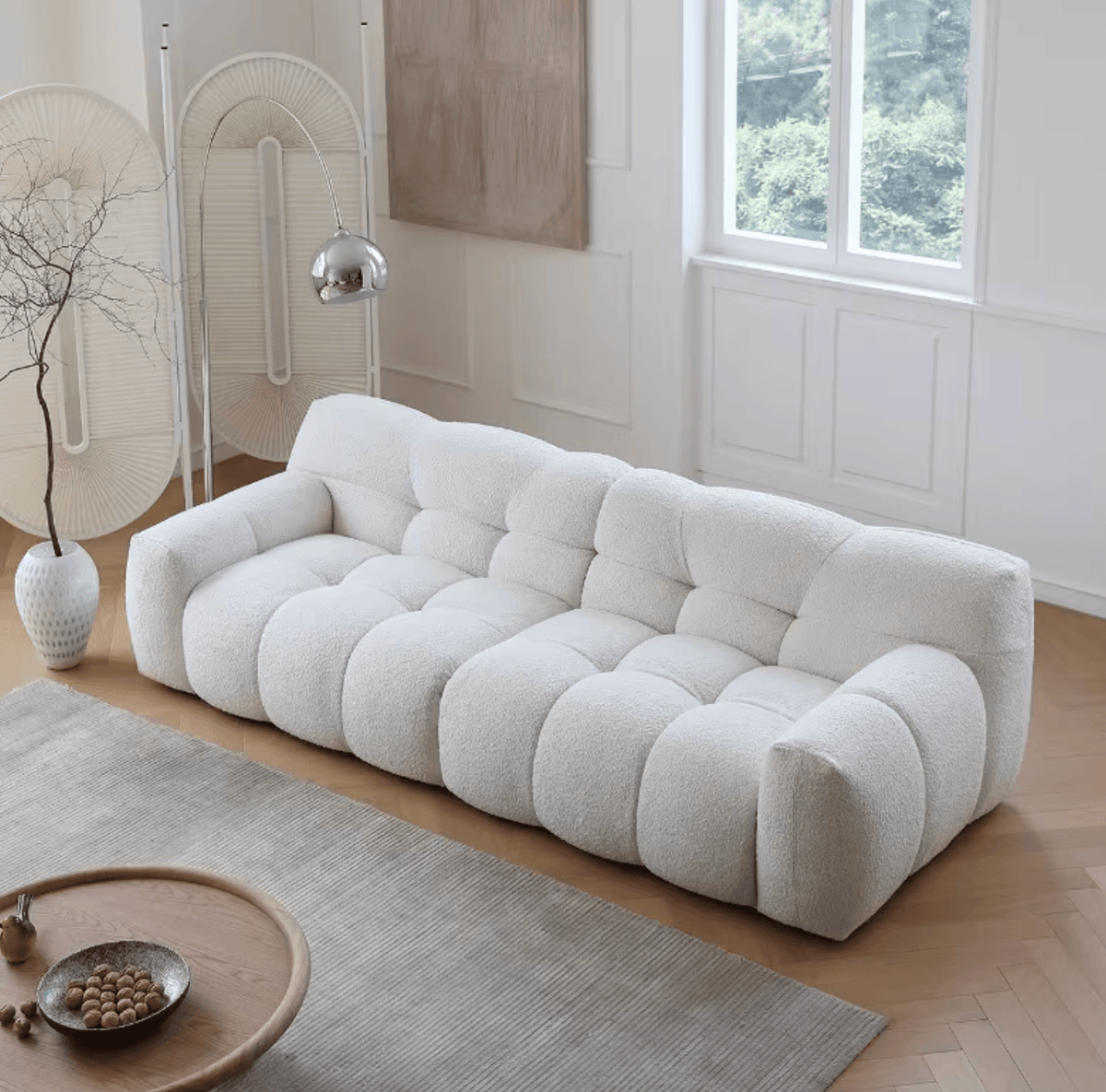 Cora Cloud Two/Three Seater Sofa, Boucle