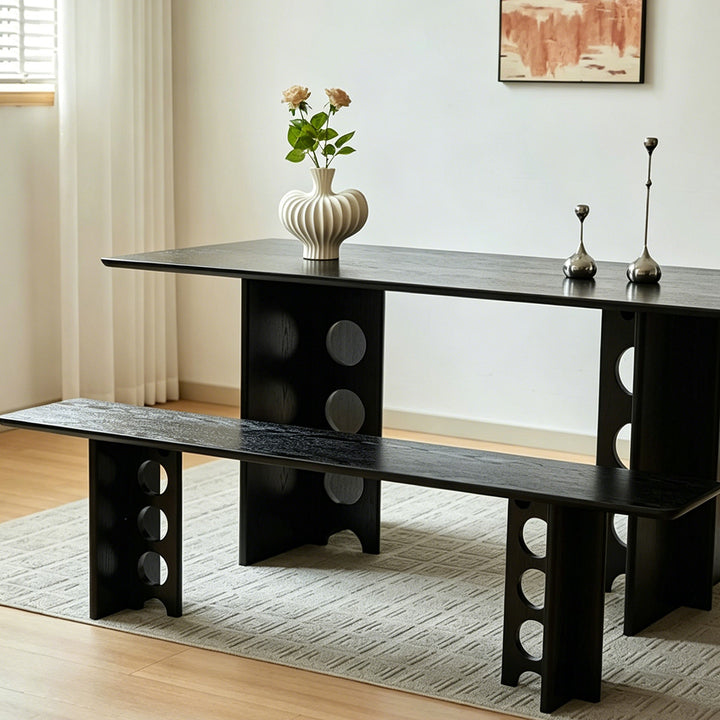 Duncan Black Ash Bench