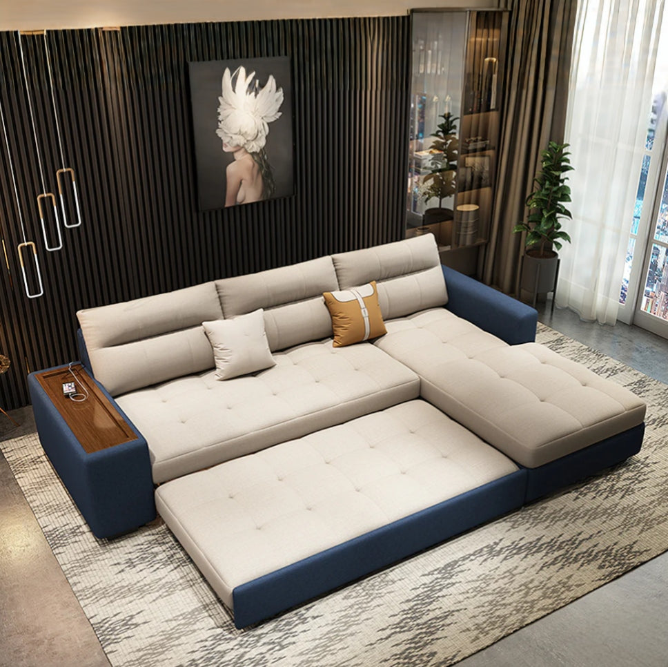 Stylish Sectional Design With Chaise Lounge & Practical Storage
