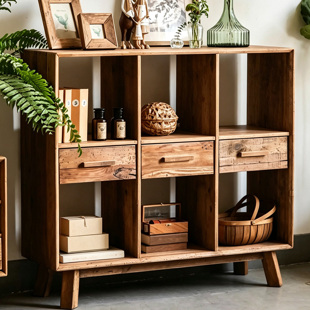 Hendrix Rustic Timber Storage Unit