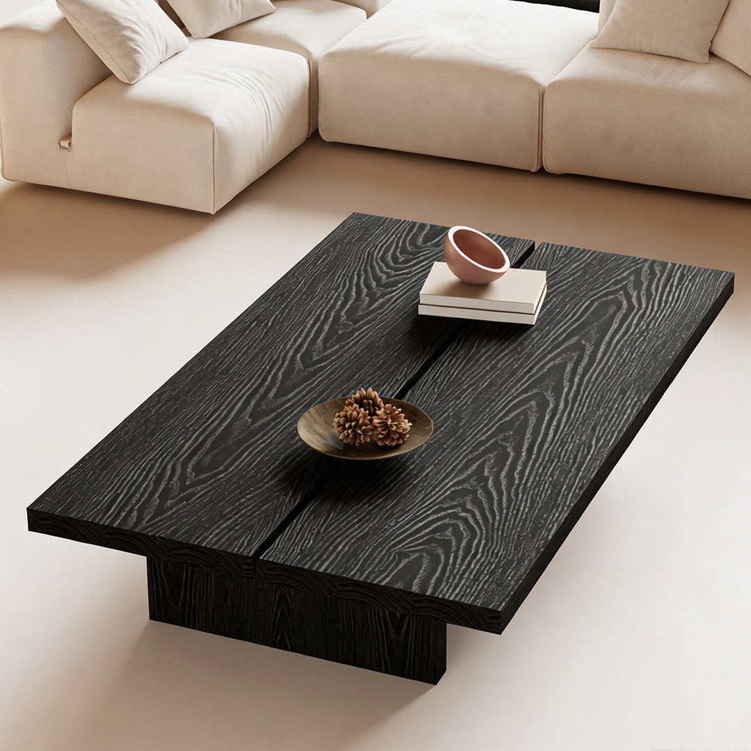 Christoper Charcoal Wood Coffee Table