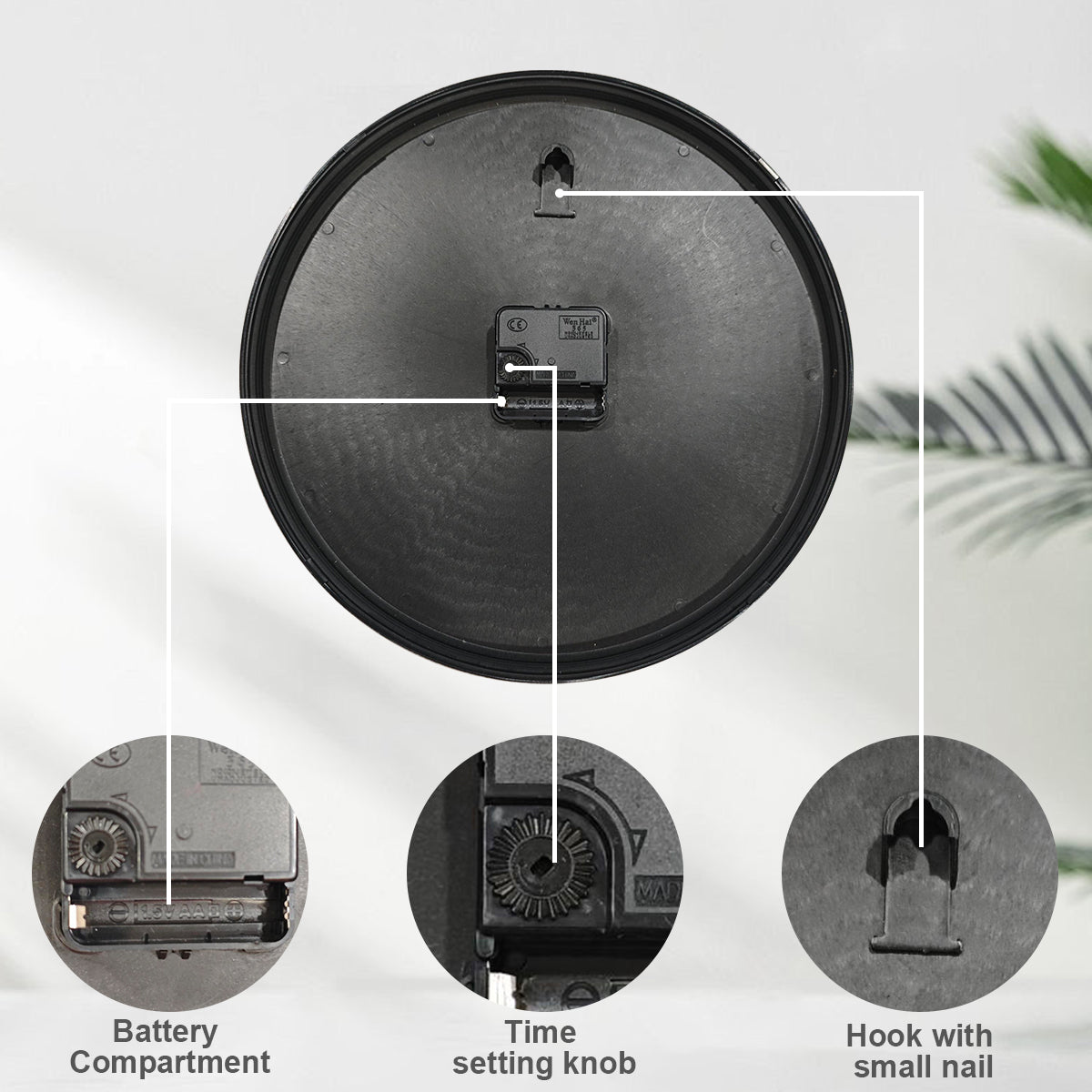SZZ0130 Modern Minimalist Decorative Wall Clock For Home Office